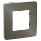 UNICA STUDIO рамка 1-постовая, НИКЕЛЬ/антрацит