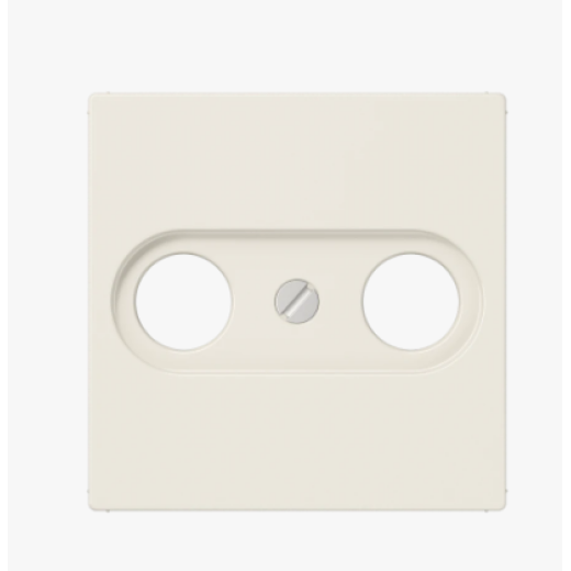 Крышка для TV-FM-розеток, фиксация винтом, дюропласт, слоновая кость, A500