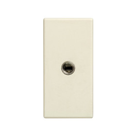 Simon 27 Мех Слоновая кость Розетка для подключения разъёма audio mini-jack (3,5 мм), узкий, винты