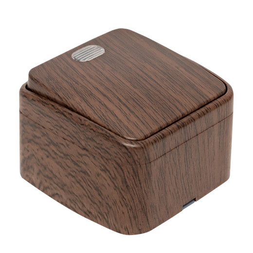 Выключатель 1-клавишный ОП Минск 10А с индикатором тёмное дерево EKF