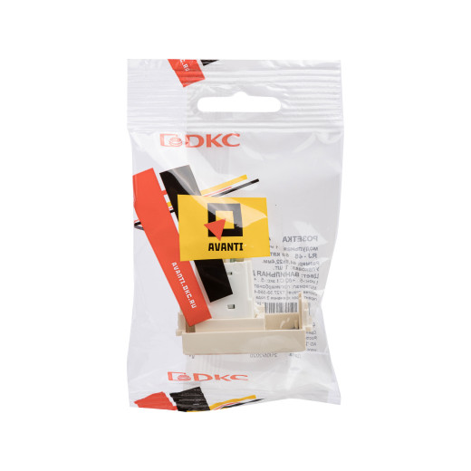 Компьютерная розетка RJ-45 модульная, кат.6А, Avanti, ванильная дымка, 1 модуль