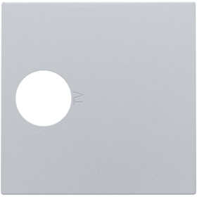 Niko Серебро Накладка TV розетки