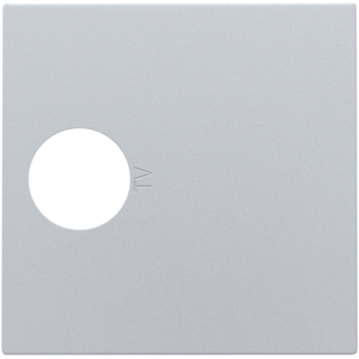 Накладка TV розетки, серебро