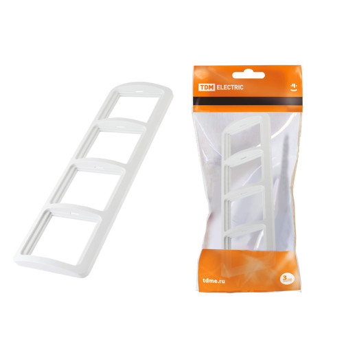 Рамка 4-ая горизонтальная белая 