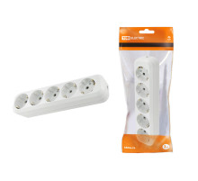 TDM Колодка розеточная 5 гнезд 2П+3 16А 250В белая