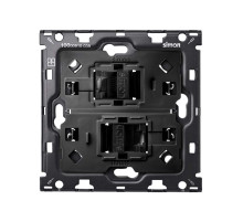Simon 100 Кит 1 пост механизм 2 розетка RJ45 Cat.6 + суппорт