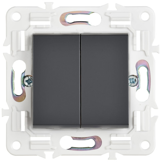 SKANDY Выключ. 2-кл. 10А SK-V04T титан IEK