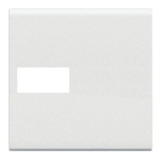 Livinglight Клавиша Axial с 1 отверстием для вставки символа, размер 2 модуля, цвет белый