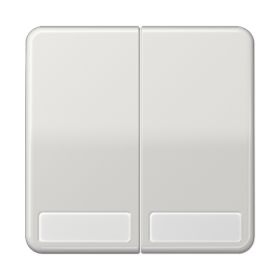 JUNG CD 500/CD plus Светло-серая Клавиша 2-ая с полем для надписи