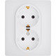 Розетка двойная с заземлением - Legrand/Daccord Inspiria - со шторками в сборе 16А 250В винтовые зажимы - белый