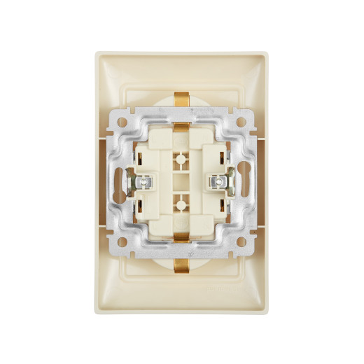 Розетка двойная с заземлением - Legrand Valena - без шторок в сборе 16А 250В винтовые зажимы - слоновая кость