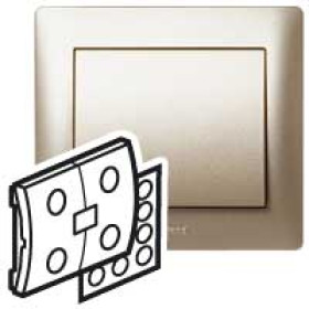 Legrand Galea Life/In One Титан Клавиша 2-ая сценарного выключателя с пиктограммами.