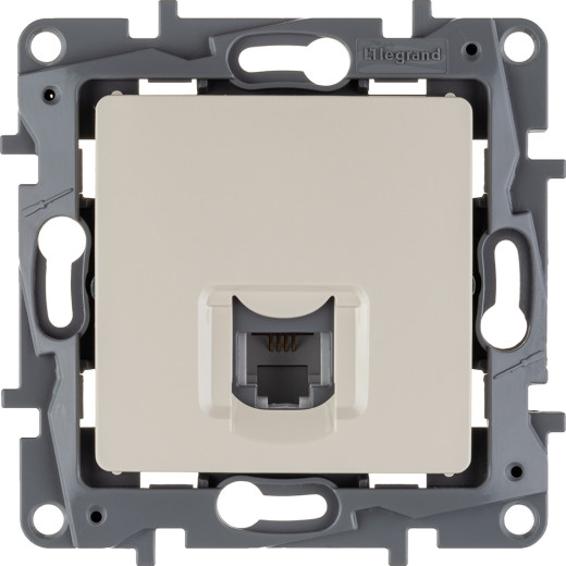 Розетка телефонная RJ11 - Legrand Etika - слоновая кость
