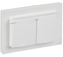 IEK BRITE Роз. 2-я с кр. 16А в сб IP44 РСбш12-3-44-БрАБ а/б