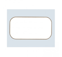 EKF PROxima Стокгольм Белый Линия шампань Рамка для розетки 2-ой.