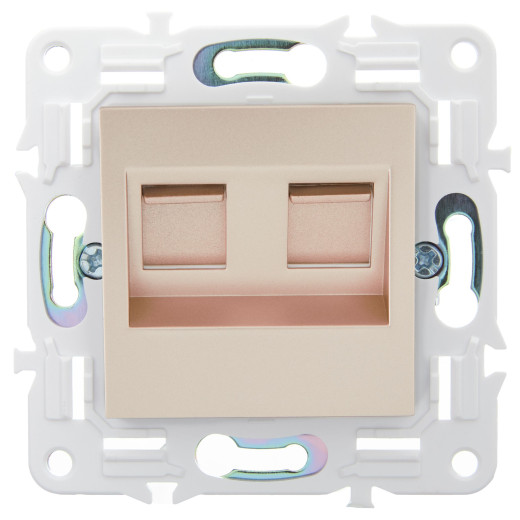 SKANDY Роз. комп. 2-ая RJ45 кат.5E SK-K03Sa песоч. IEK