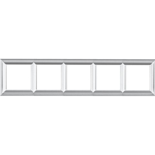 Рамка 5-постов, термопласт, алюминий, Eco Deco