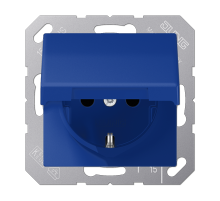 JUNG Накладка на розетку, синий