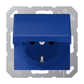 JUNG Накладка на розетку, синий