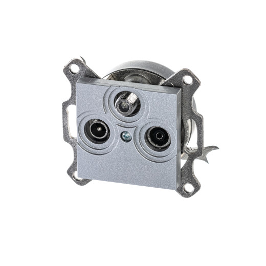 Розетка TV-R-SAT ABB Levit единственная серебро