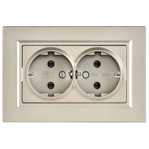 BRITE Роз 2-я с з/к без з/ш пл 16А в сб РСПл12-3-БрШ шам IEK