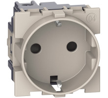 BT Living now Песочный Механизм Розетка немецкого стандарта 2К+З 16А винт клеммы 2 мод.