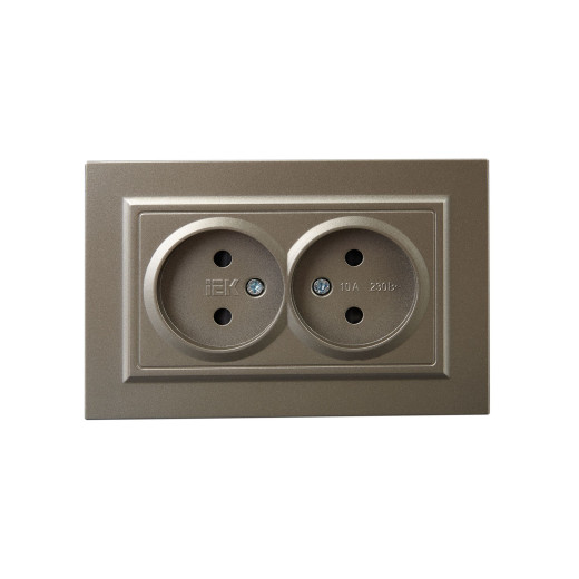 BRITE Роз. 2-я без з/к с з/ш 10А в сб. РСш12-2-БрШ шамп. IEK