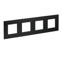 IEK SKANDY Металл Черный Рамка 4-ая SK-F34Bl