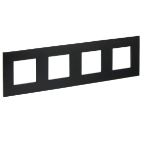 IEK SKANDY Металл Черный Рамка 4-ая SK-F34Bl