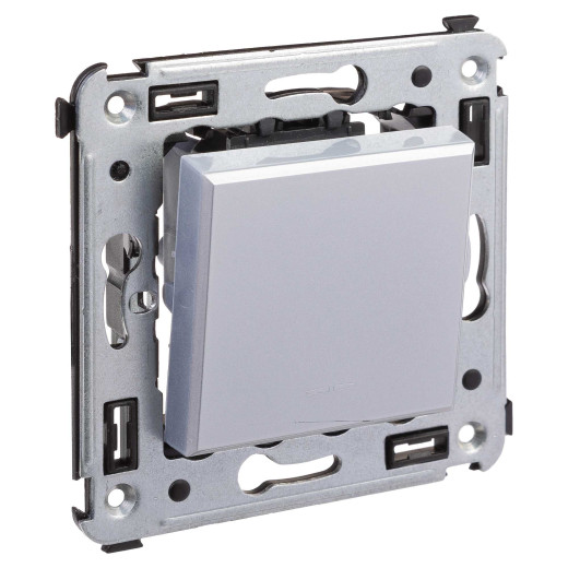 Инвертор одноклавишный в стену, Avanti, закаленная сталь