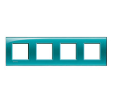 BT LL Зеленый Рамка прямоугольная, 2+2+2+2 мод.