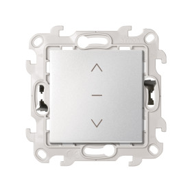 Simon 24 Алюминий Выключатель жалюзи 3-позиционный 10A 250В~