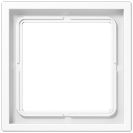 Рамка для вертикальной и горизонтальной установки, 1 пост, термопласт, белый, LS Zero