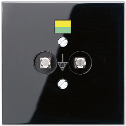 Розетка штепсельная для выравнивания потенциалов, чёрная