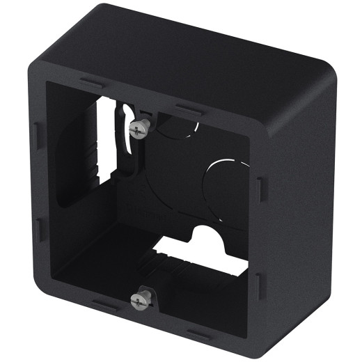 Коробка для накладного монтажа 1 пост - Legrand/Daccord Inspiria - антрацит