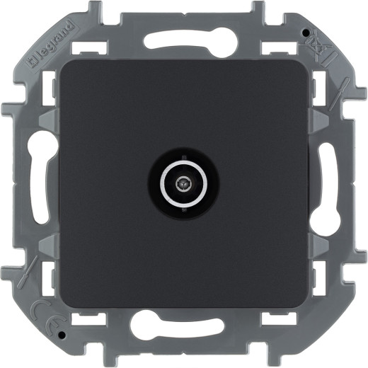 Розетка TV (телевизионная) - Legrand/Daccord Inspiria - оконечная - антрацит