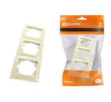 TDM Рамка 3-х постовая горизонтальная сл. кость 