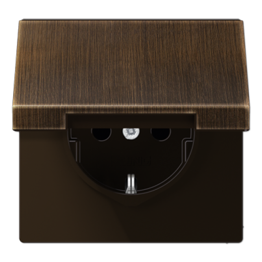 Штепсельная розетка SCHUKO 16A 250V~ с крышкой, защитой от детей