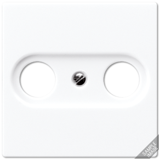 Крышка для TV-FM-розеток, фиксация винтом, термопласт, слоновая кость, A500