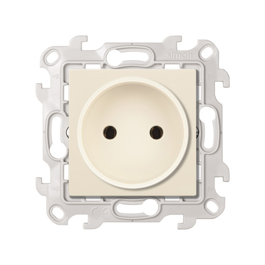 Розетка 2К без защитных шторок, сл.кость