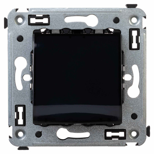 Вывод кабеля из стены, Avanti, черный квадрат