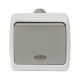 Мурманск Выключатель 1-клавишный с индикатором 10А IP54 серый EKF