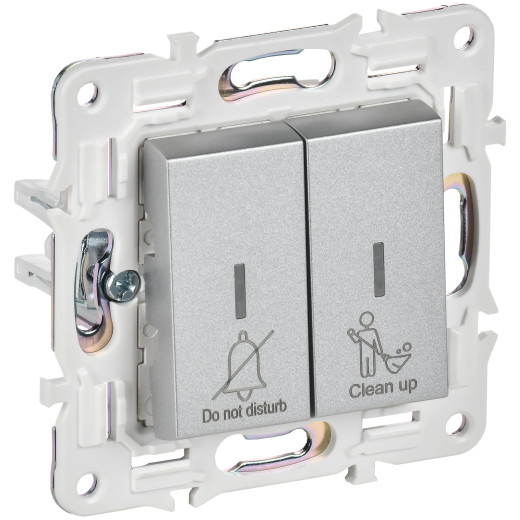 SKANDY Выключ. 2-кл. с инд. отел. 10А SK-V16S сереб. IEK