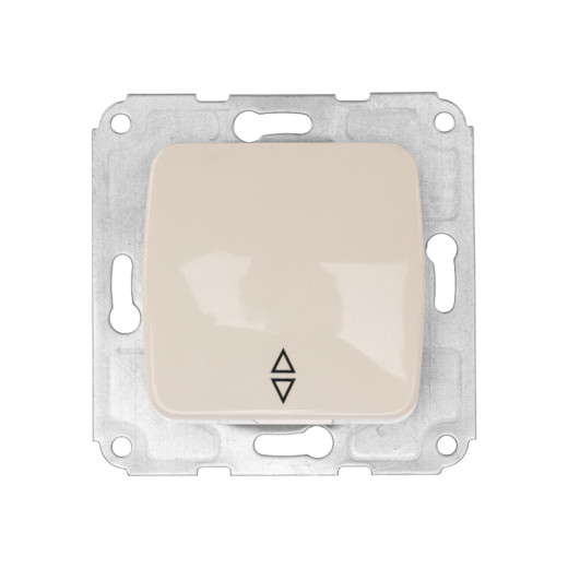 DEA Выключатель (переключатель) 1кл проx. с/у 10А меx. бежевый KRANZ
