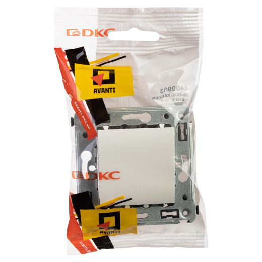 Вывод кабеля из стены Avanti, белое облако