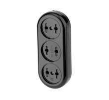 REXANT Колодка 3 гнезда карболитовая б/з 16 А, черная.