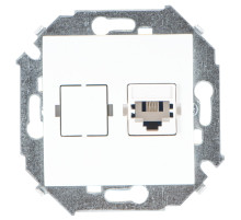 Simon 15 Белая Розетка ТЛФ RJ11, винт.зажим