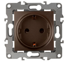ЭРА Розетка Серия 12 12-2001-13 2P+E Schuko 16A-250В IP20 без м.лапок бронза