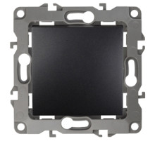 ЭРА 12-1001-05 Выключатель, 10АХ-250В, IP20, без м.лапок, Эра12, антрацит (10/100/2500)