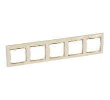 Legrand Valena Крем/Золото Рамка 5-ая горизонт..